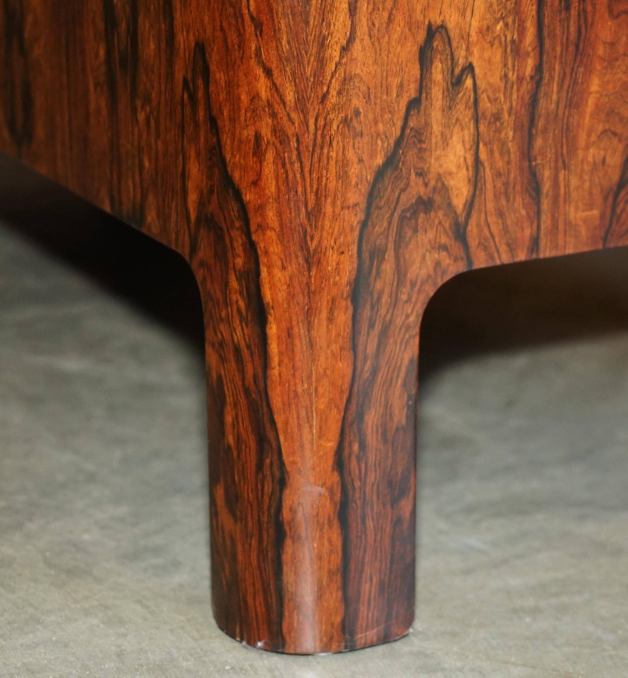 Mid-Century 3-seater canapé in Brazilian hardwood, 1966.