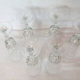 Champagne flutes cut crystal Cristal d'Arques Chantelle Lady victoria