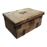 Old wooden box chest