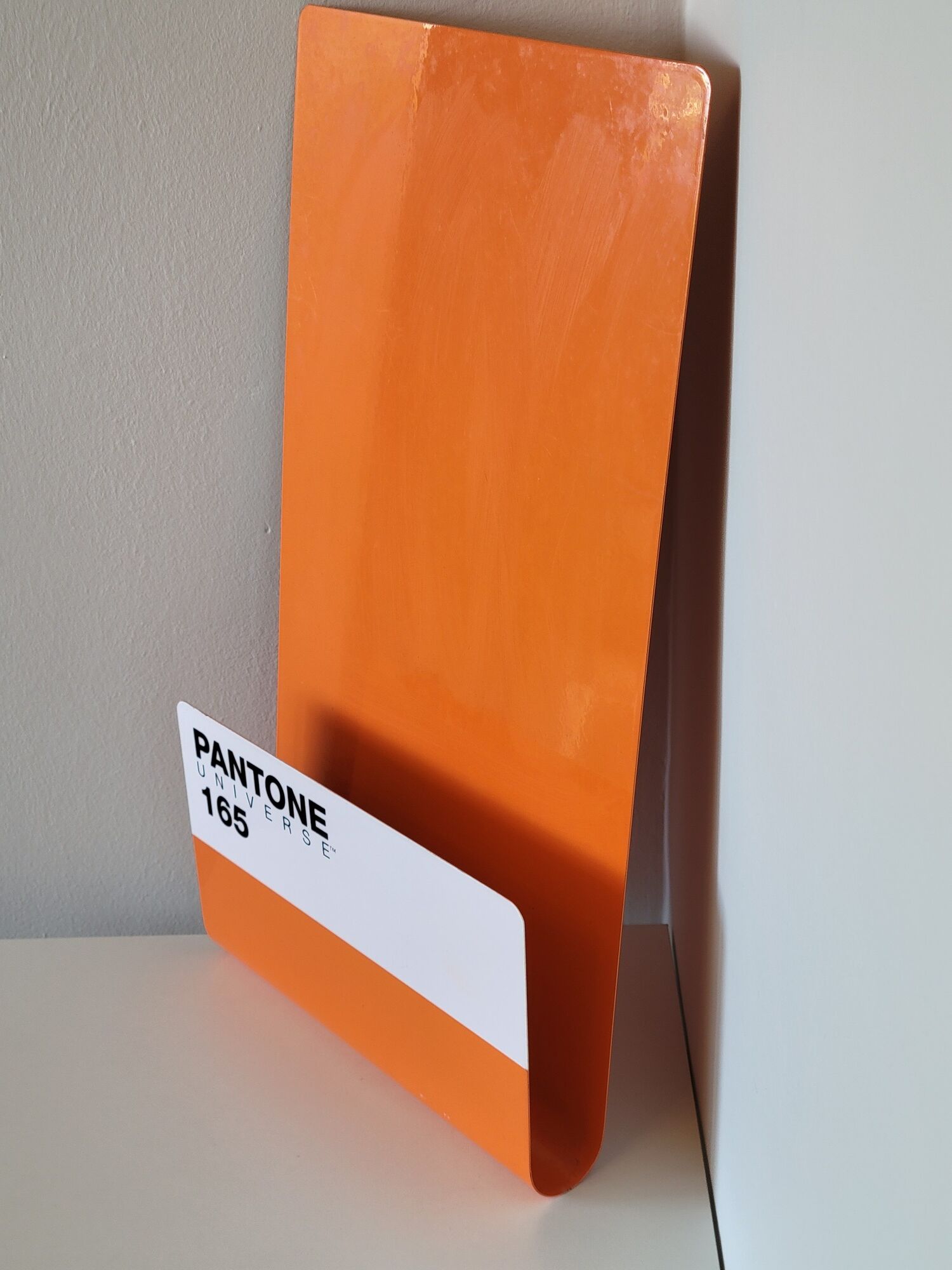Wall magazine door design metal orange pantone wallstore 165 vitamin c