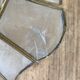 Wall lamp in mother-of-pearl and brass