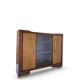 Striking Art Deco birch wood sideboard