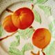 1 assiette oranges barbotine Saint Clément