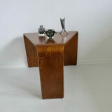 Scandinavian coffee table in curved wood 1970