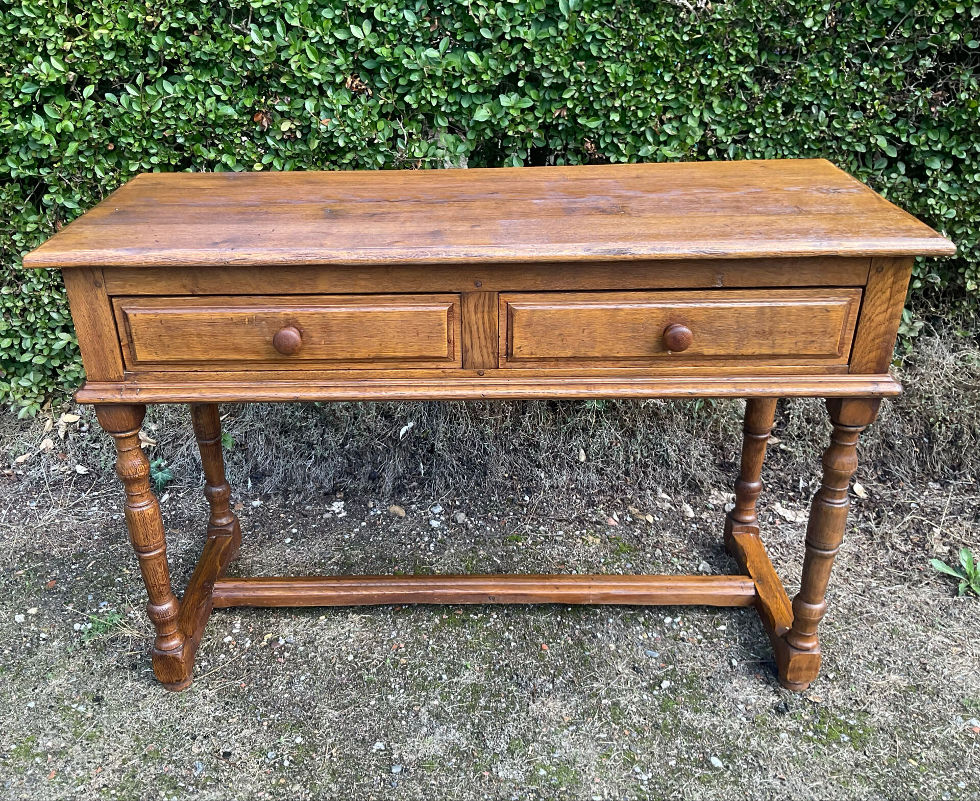 Ancienne console de ferme en bois Massif
