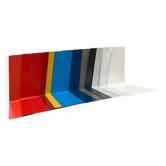 Serre-livres métalliques minimalistes colorés allemands du milieu du siècle de Soennecken, années 1960, lot de 16