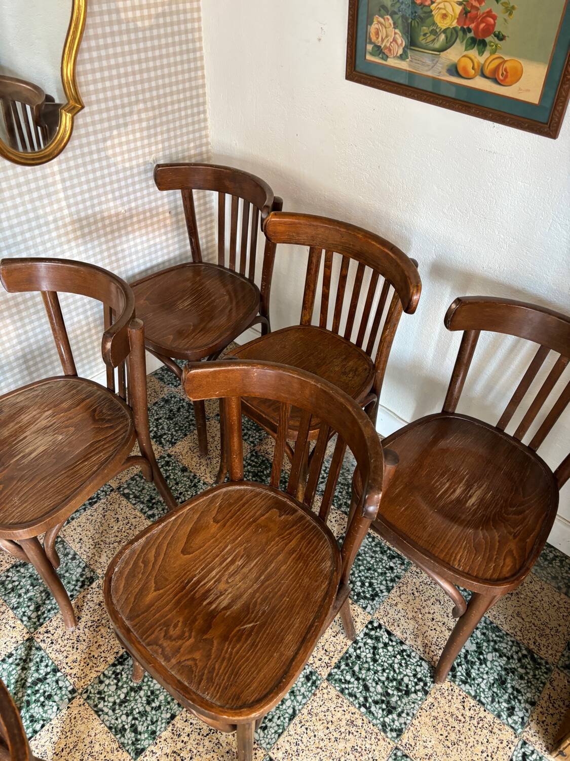 7 bistro chairs