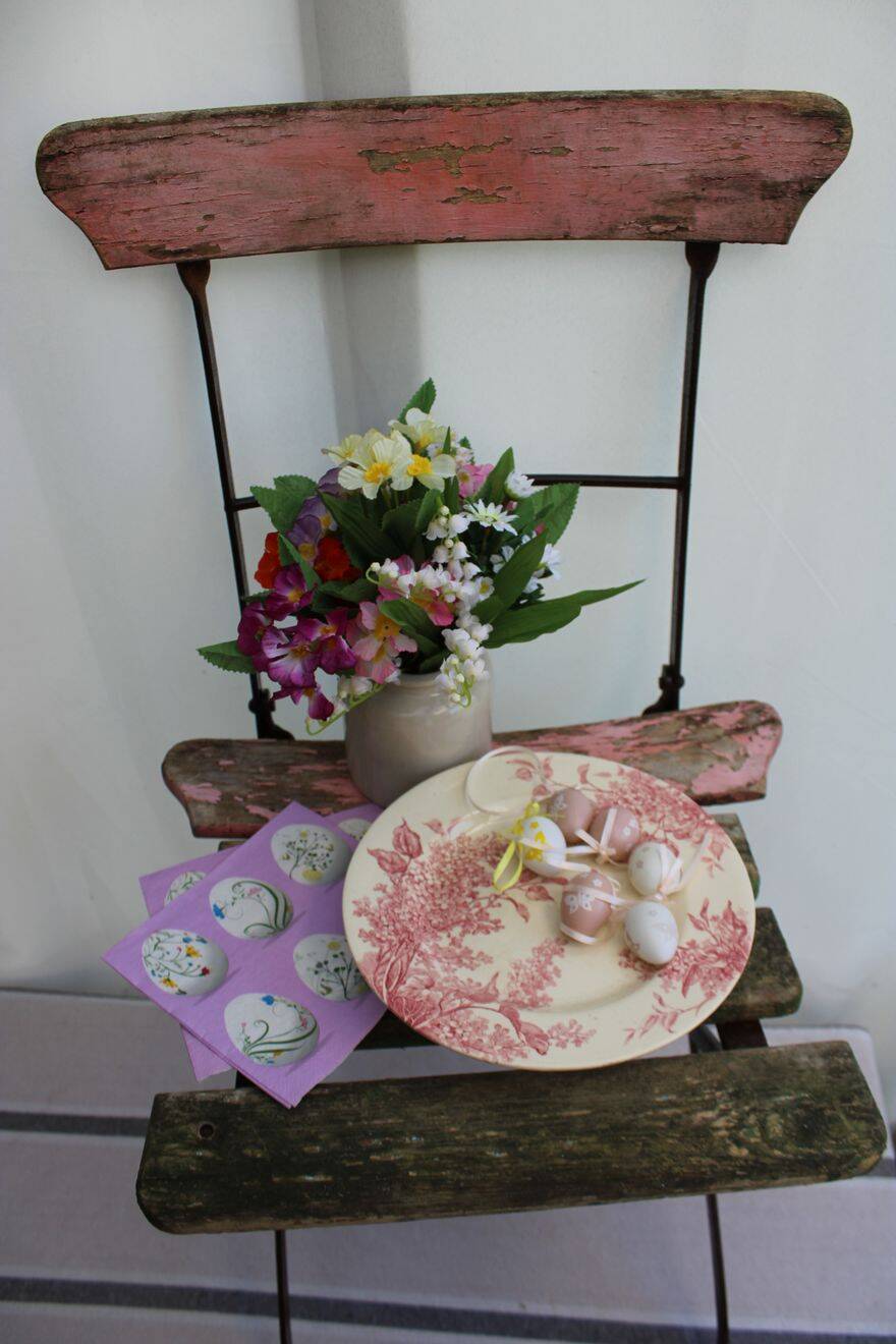 Coupe sur pied en porcelaine GIEN