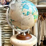 World map, Tecnodidattica illuminated globe with magnifying glass