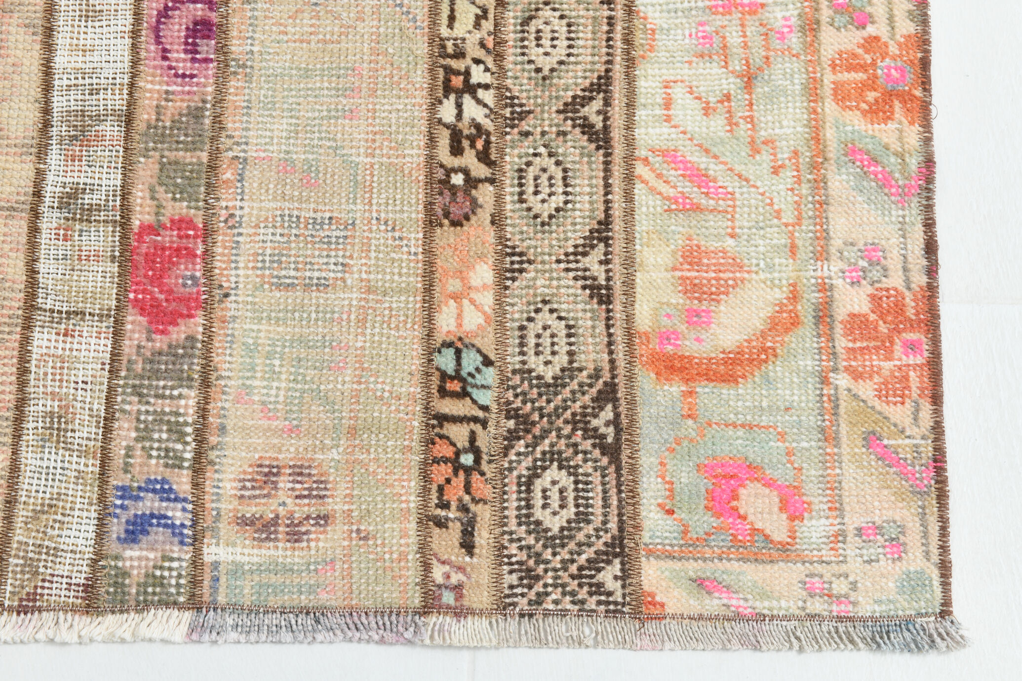 2x6 short vintage runner rug, 71x195cm