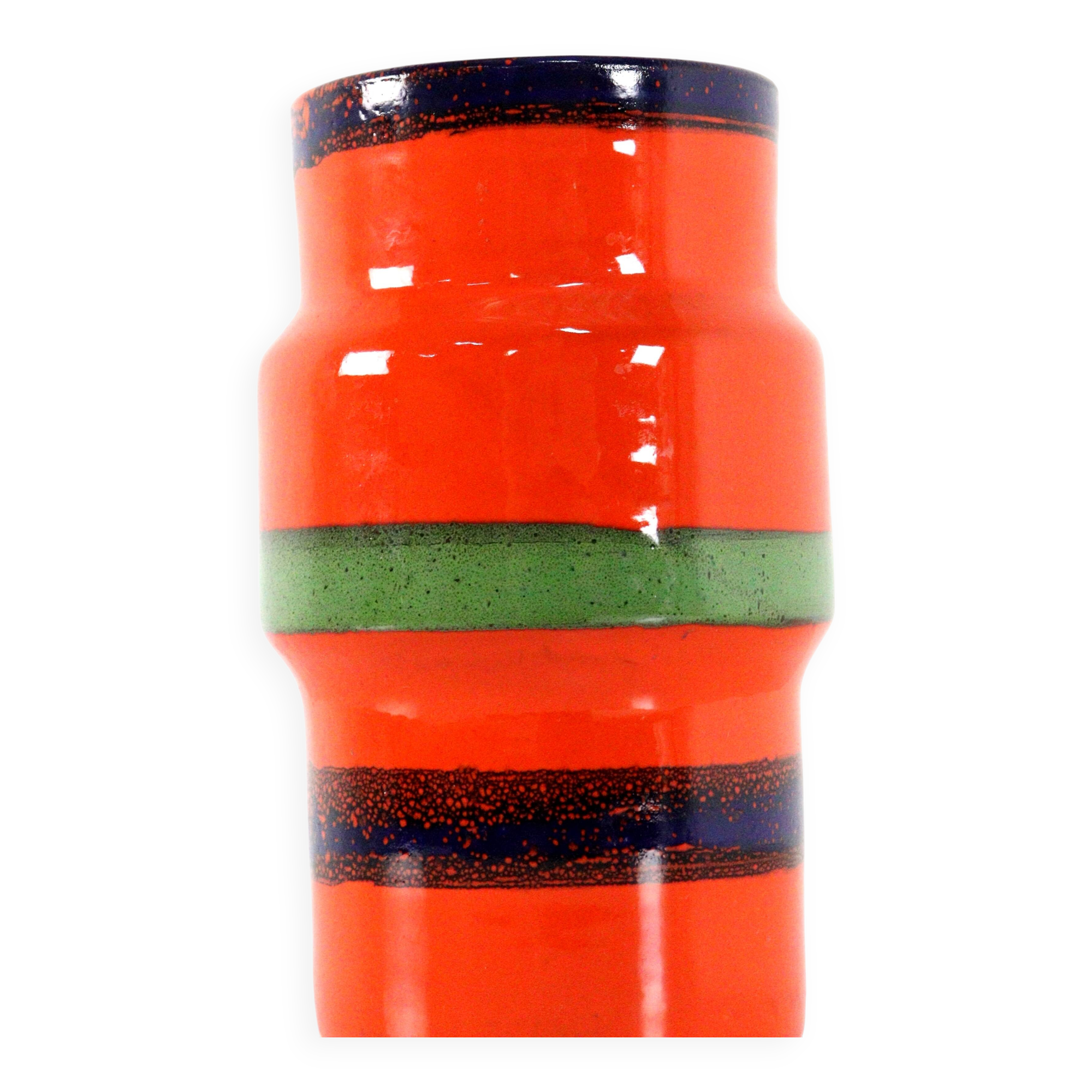 Vase vintage aux couleurs vives