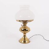 Lampe de table en laiton du milieu du siècle, années 1950