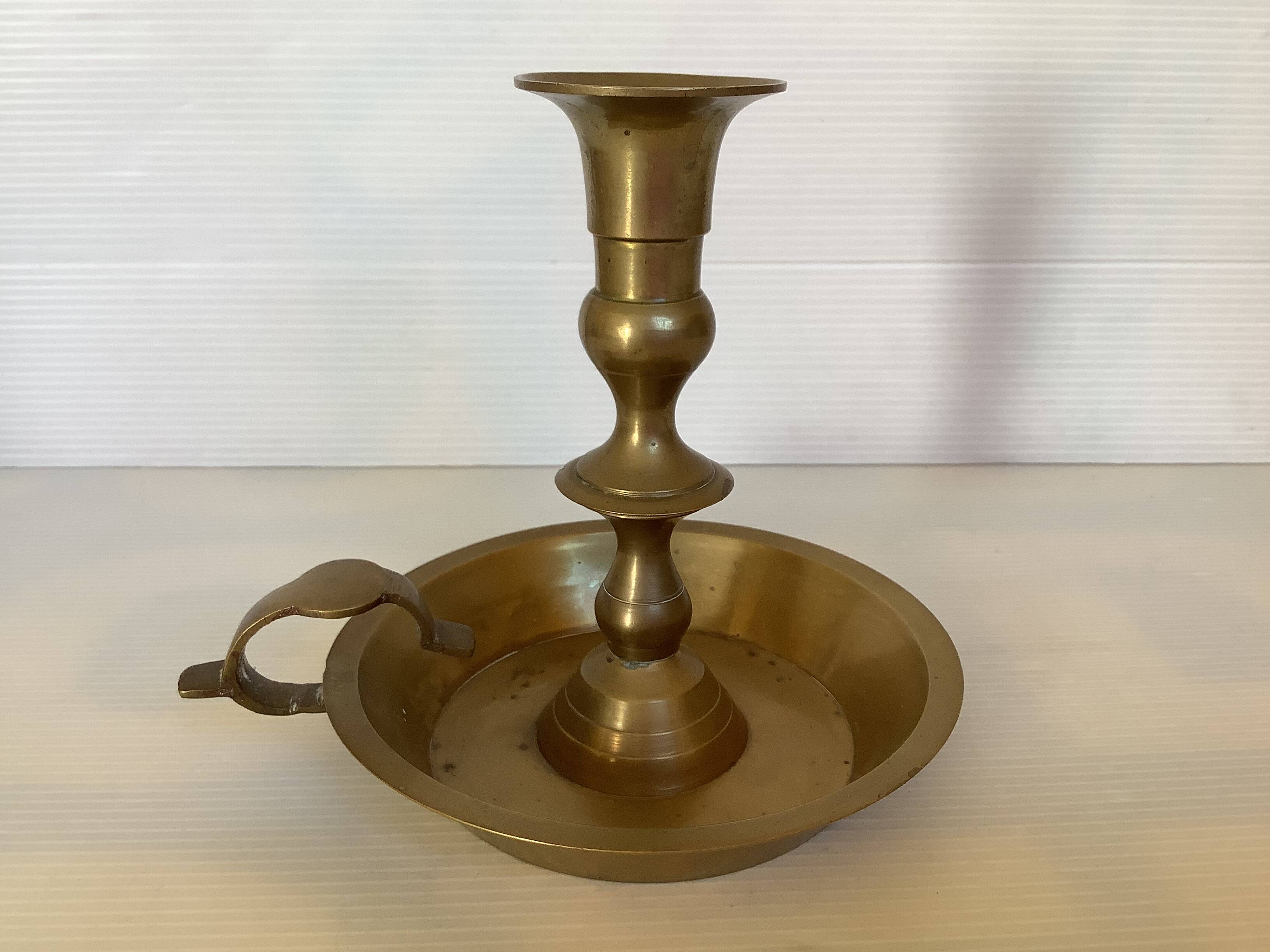 Brass cellar rat candle holder