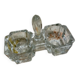 Glass salt cellar