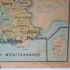 Map of France vintage - school poster n ° 4