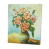 Peinture "vase de fleurs" vintage