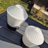 Vintage Philips ceiling light opaline lampshade