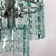 Italian cut glass chandelier by Zero Quattro. 1970s