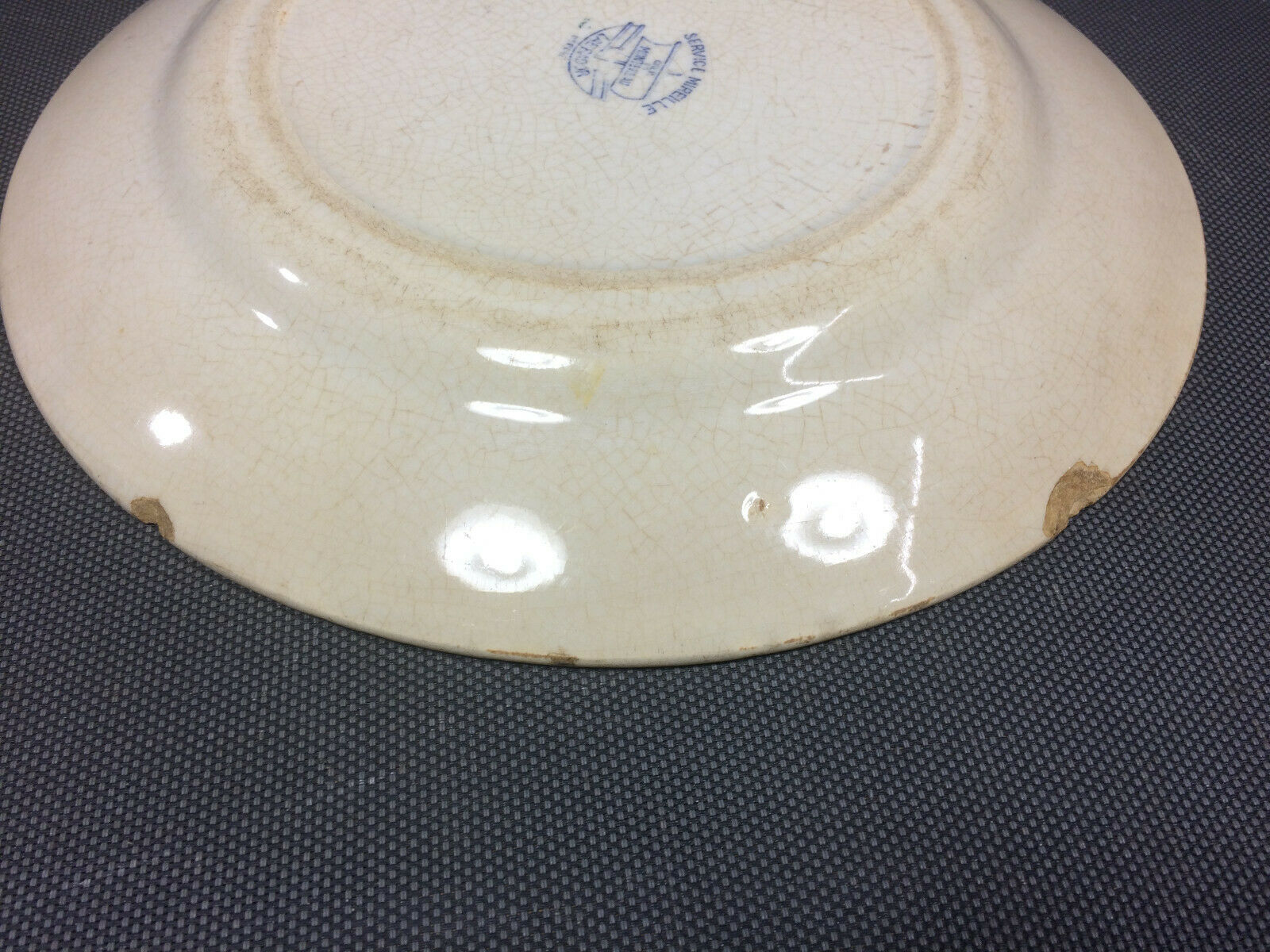 Lot 2 old plates Creil - Montereau model Mireille