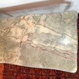 Gilded bronze and marble coffee table