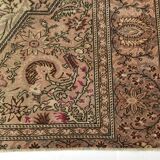 Brown & Cream Handmade Persian Rug, 196x260Cm