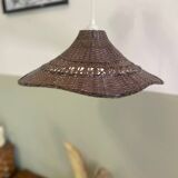 Vintage wicker pendant light