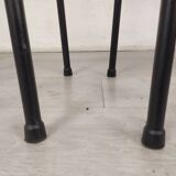 3 tabourets de bar noir vintage