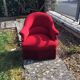 Red toad armchair