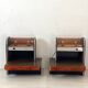 Pair of vintage 1970s Space Age bedside tables