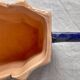 Art Deco ceramic planter or flower pot in polychrome slip 1920