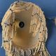 Pair of vintage wall lamps, glass paste and fringes, art deco, XXth