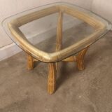 Table basse en rotin