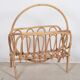 Rattan magazine rack