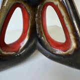 1950s ceramic table lamp, free form
