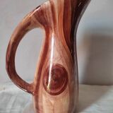 Earthenware decanter in false wood