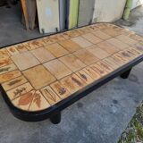 Coffee table signed Roger Capron model Garrigue