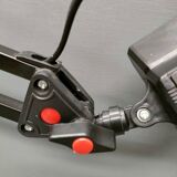Unilux - Lampe de bureau articulée noire 2 bras - Années 1980/90