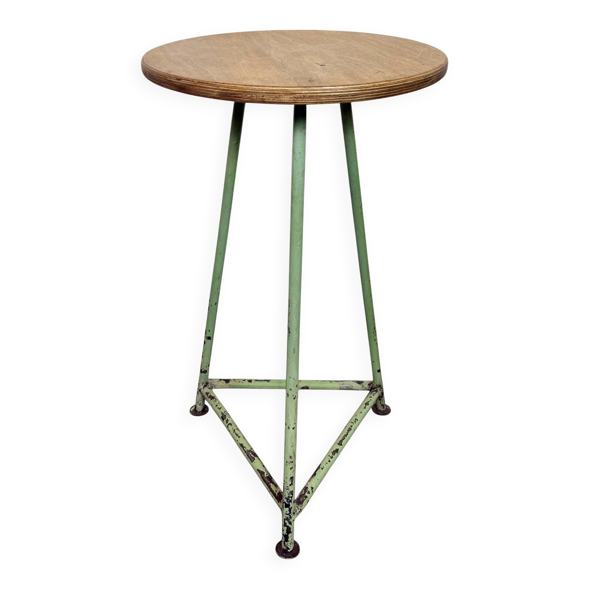 Green Industrial Workshop Stool, 1960s