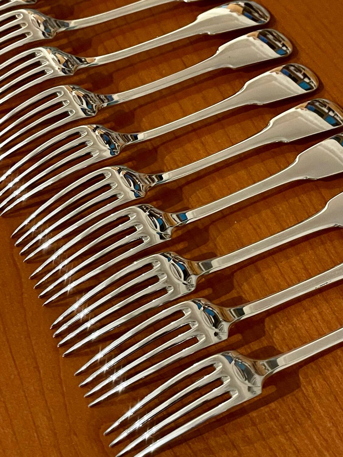 12 Christofle Cluny old Paris forks 20.5 cm very good condition