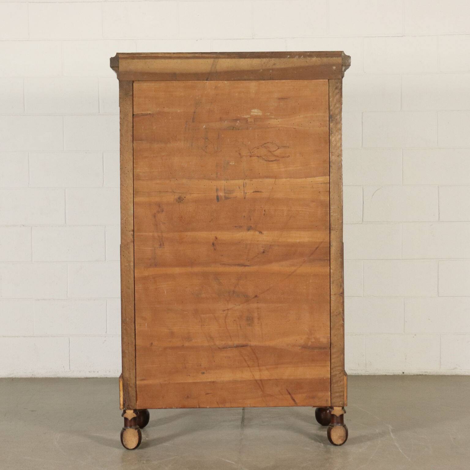 Empire secretary Bottega Maggiolini in walnut, Italy, 19th century
