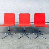 Mid-Century Dutch Steel Dining Chairs from Brabantia, 1970s, Set of 3