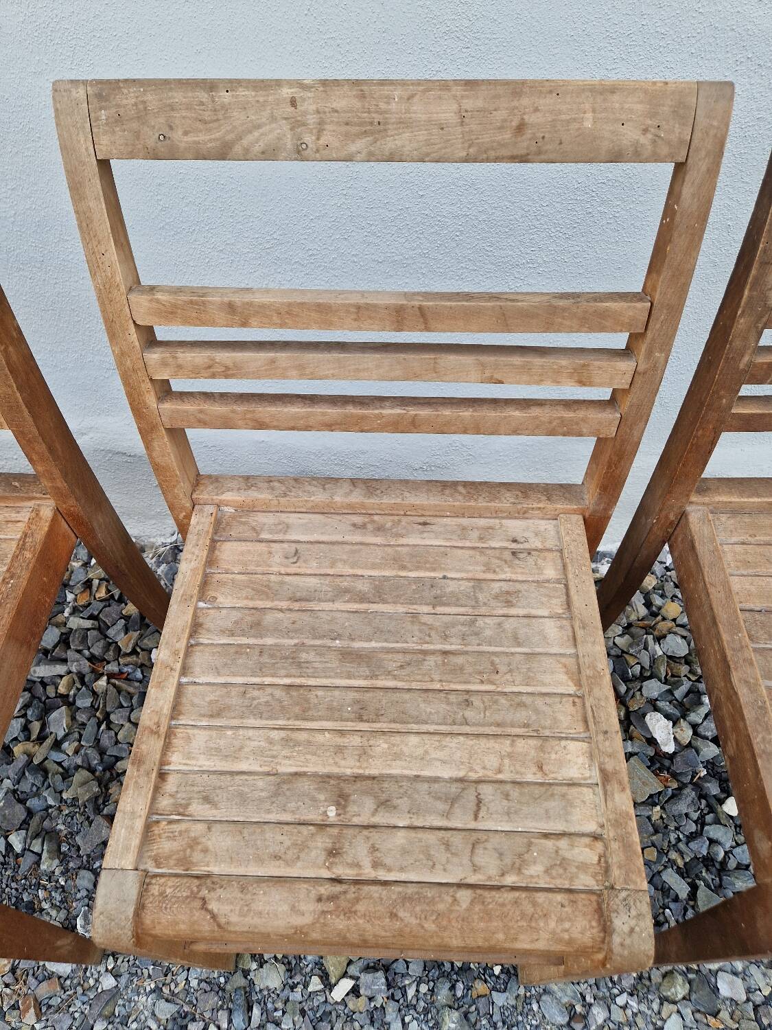 Set de 4 chaises  de sinistrés René Gabriel