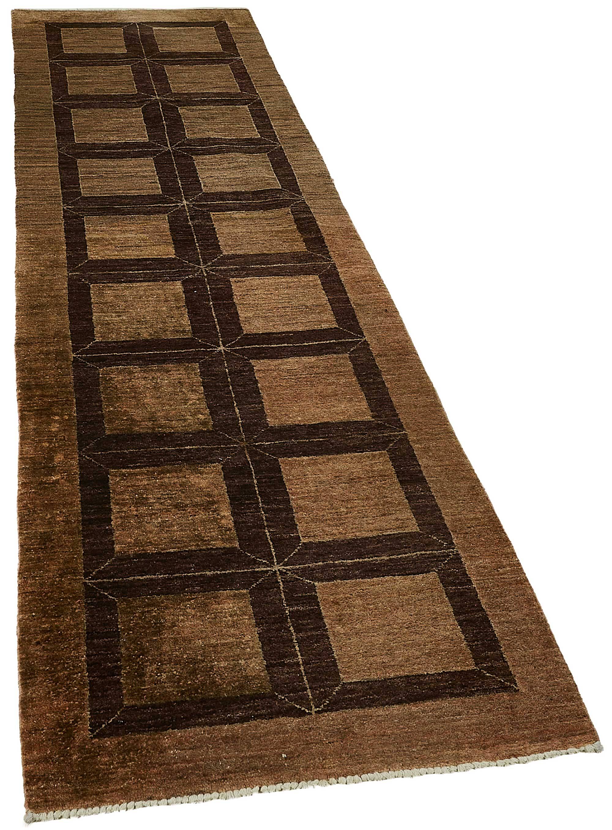 Tapis Oushak en laine noué à la main, 77 cm x 281 cm