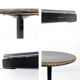 Tabouret industriel en métal, piètement étoile