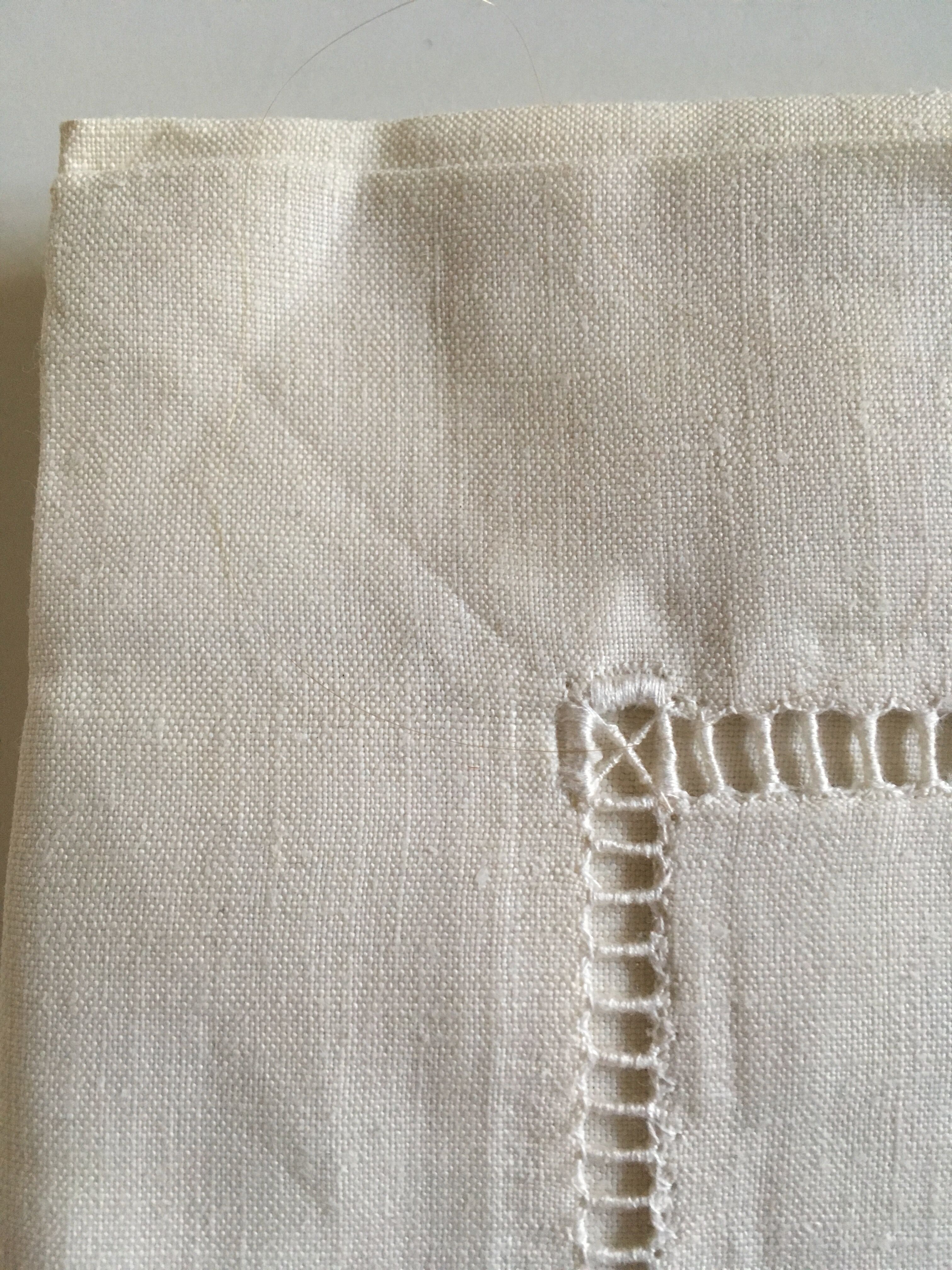 Linen pillowcase to old days