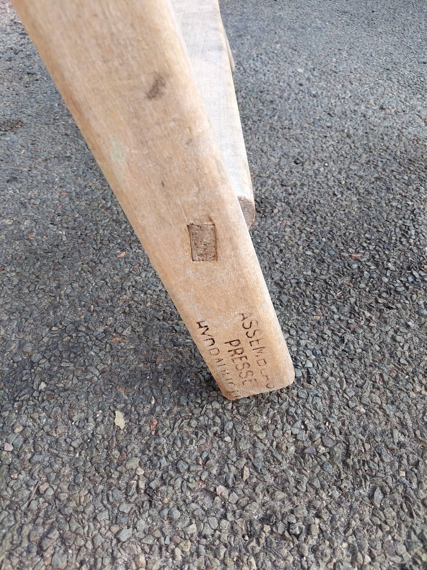 Workshop step stool in wood