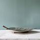 Large tray, leaf-shaped centerpiece