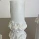 Lot de 3 vases en porcelaine OP Art Biscuit originaux par AK Kaiser, Allemagne, années 1970