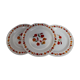 3  France tulip pattern dessert plates