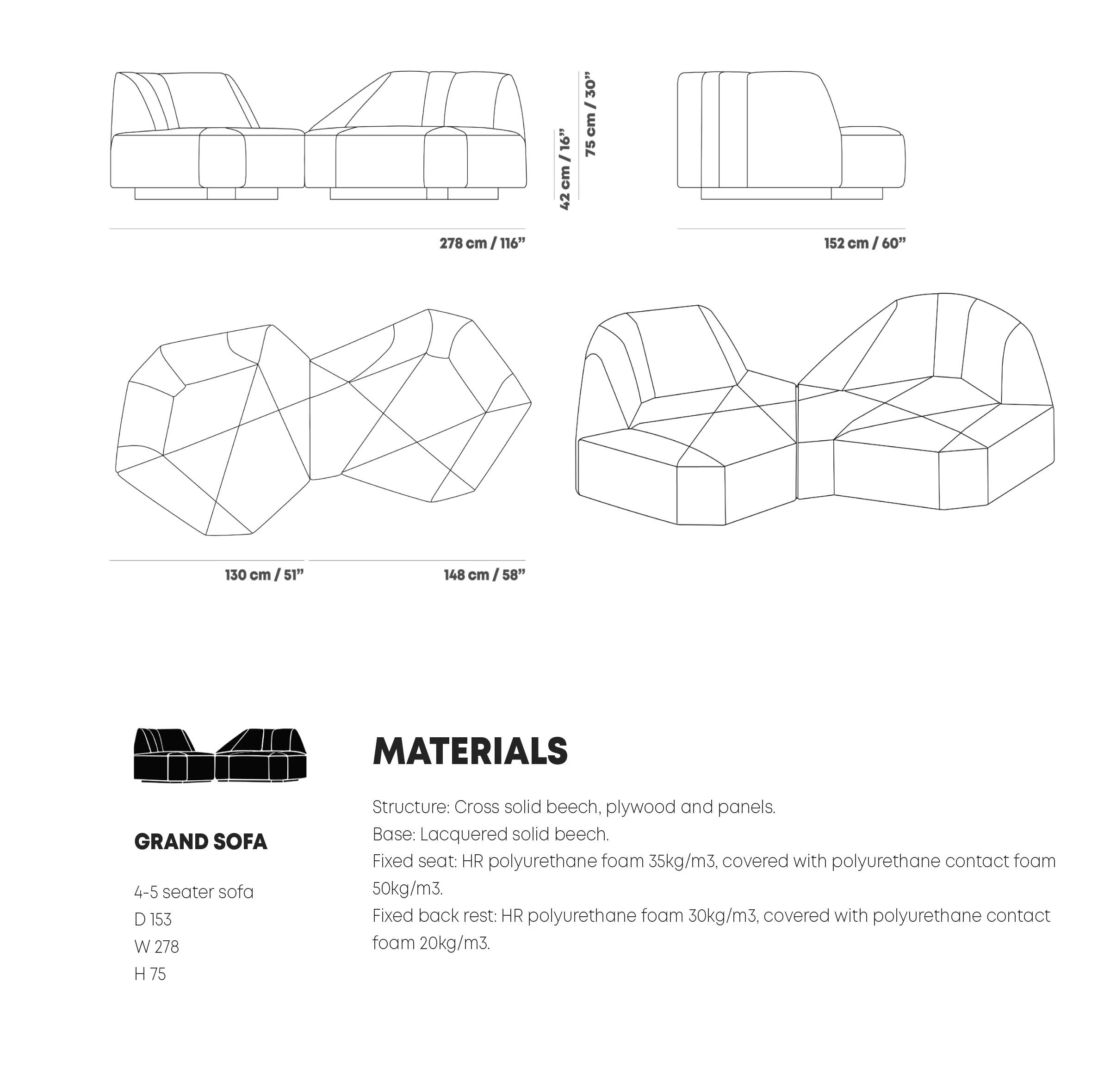 Contemporary modular sofa - like new